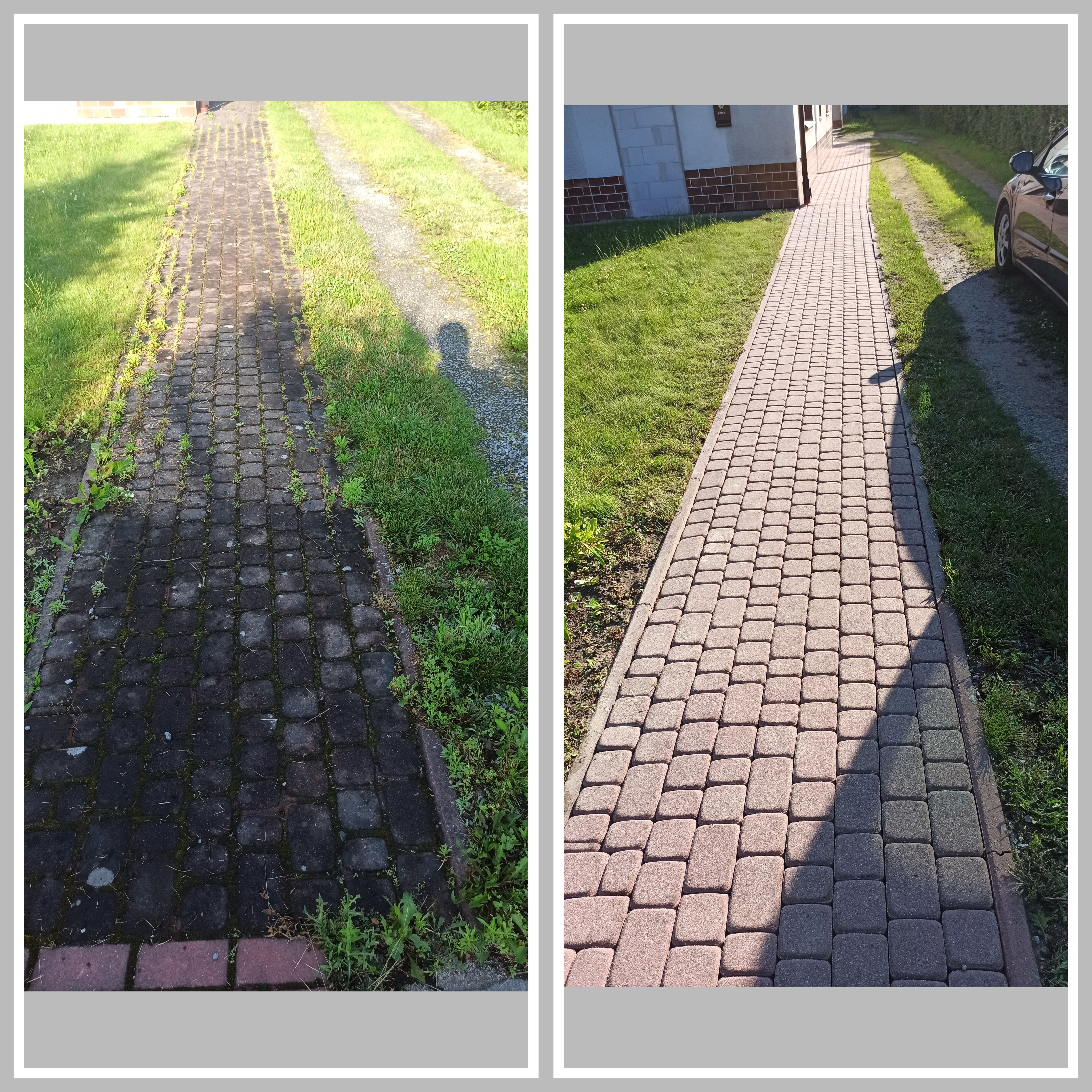 Czyszczenie/mycie kostki brukowej