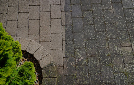 Mycie kostki brukowej