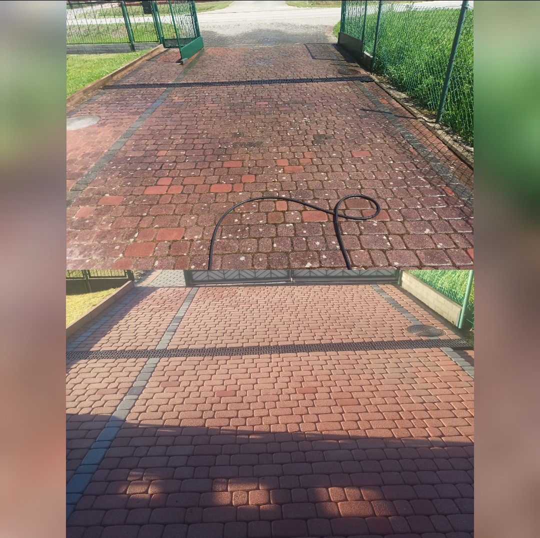 Czyszczenie kostki brukowej