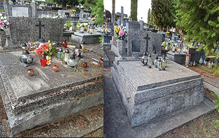 Sprzątanie i mycie nagrobka