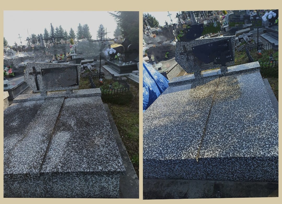 Czyszczenie nagrobka lastryko